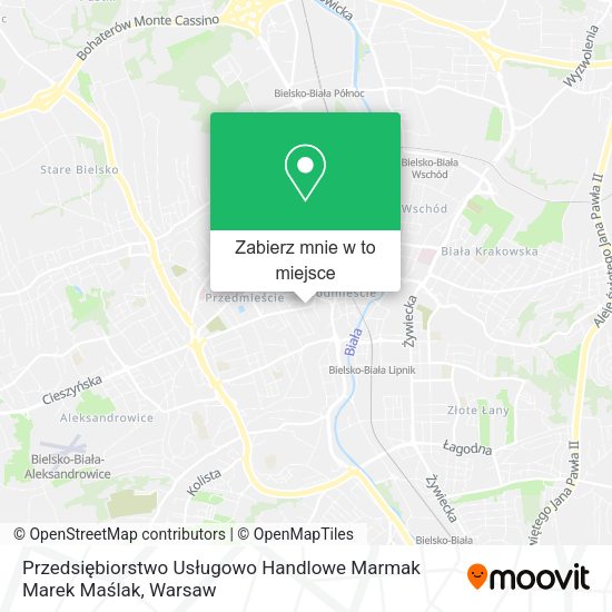 Mapa Przedsiębiorstwo Usługowo Handlowe Marmak Marek Maślak