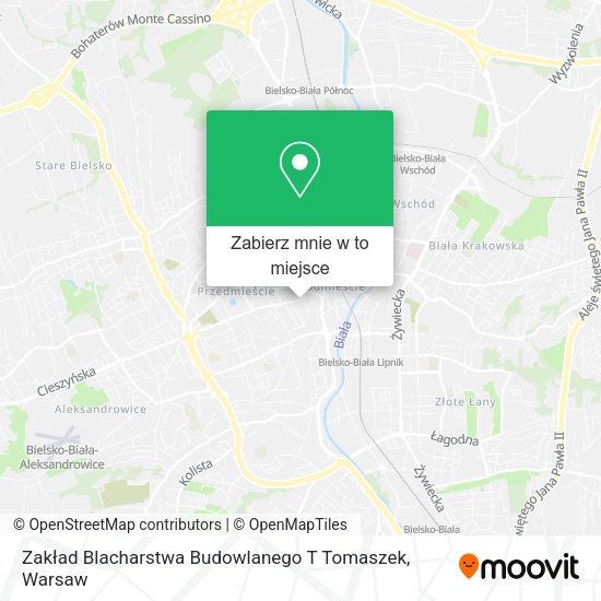 Mapa Zakład Blacharstwa Budowlanego T Tomaszek