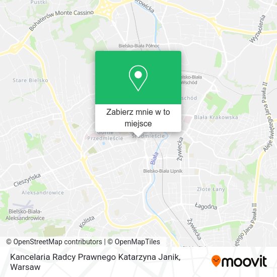 Mapa Kancelaria Radcy Prawnego Katarzyna Janik