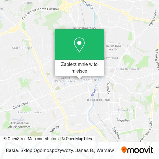 Mapa Basia. Sklep Ogólnospozywczy. Janas B.