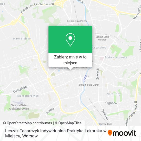 Mapa Leszek Tesarczyk Indywidualna Praktyka Lekarska w Miejscu