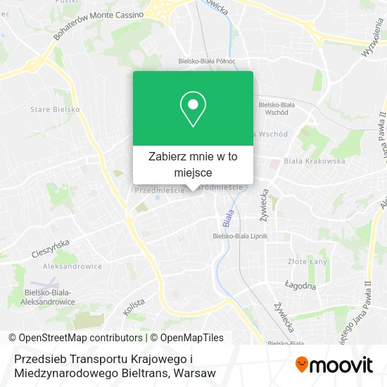 Mapa Przedsieb Transportu Krajowego i Miedzynarodowego Bieltrans