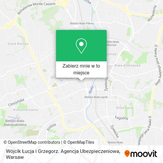 Mapa Wójcik Łucja i Grzegorz. Agencja Ubezpieczeniowa