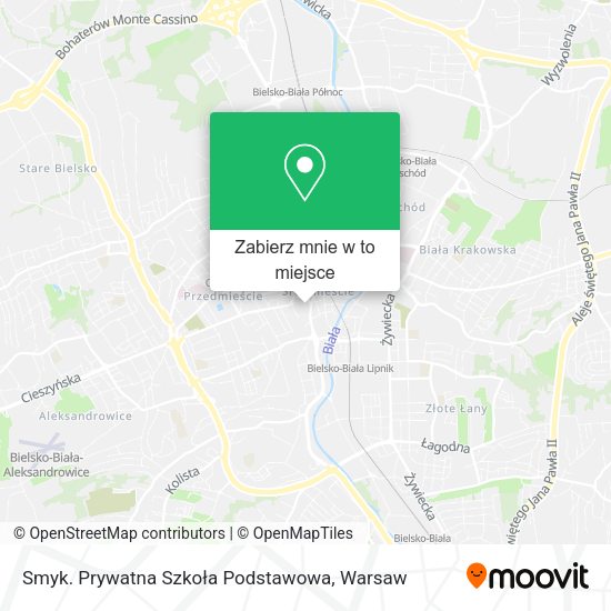 Mapa Smyk. Prywatna Szkoła Podstawowa