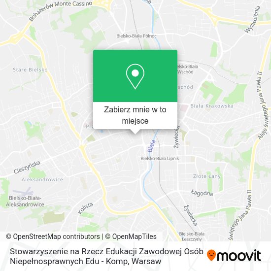 Mapa Stowarzyszenie na Rzecz Edukacji Zawodowej Osób Niepełnosprawnych Edu - Komp