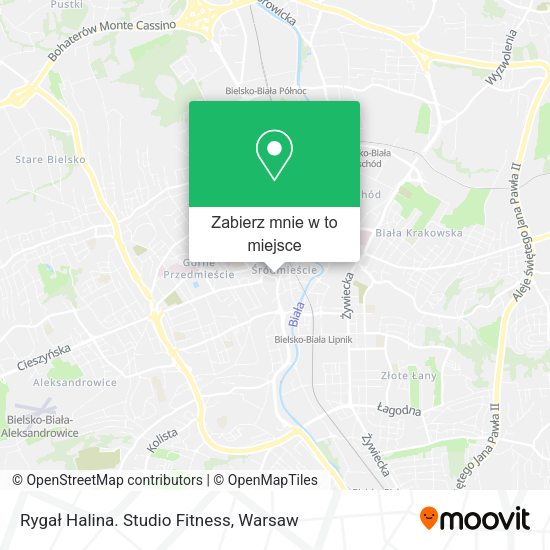 Mapa Rygał Halina. Studio Fitness