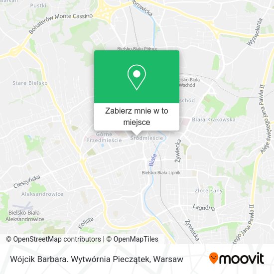 Mapa Wójcik Barbara. Wytwórnia Pieczątek