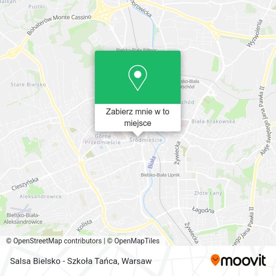 Mapa Salsa Bielsko - Szkoła Tańca