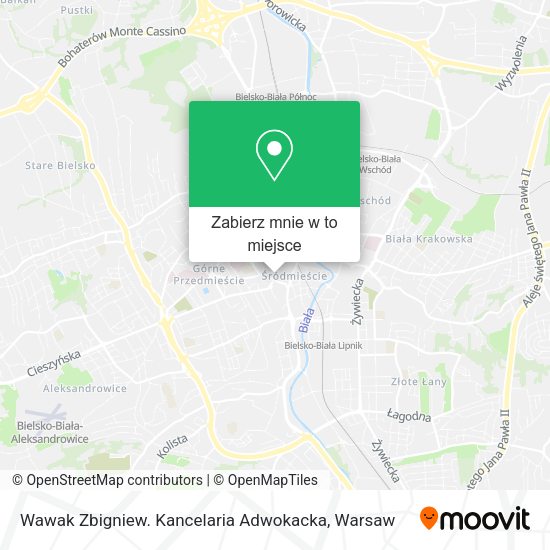 Mapa Wawak Zbigniew. Kancelaria Adwokacka