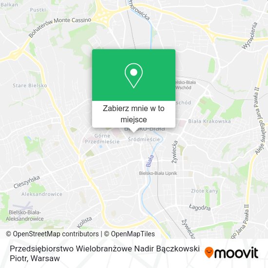 Mapa Przedsiębiorstwo Wielobranżowe Nadir Bączkowski Piotr