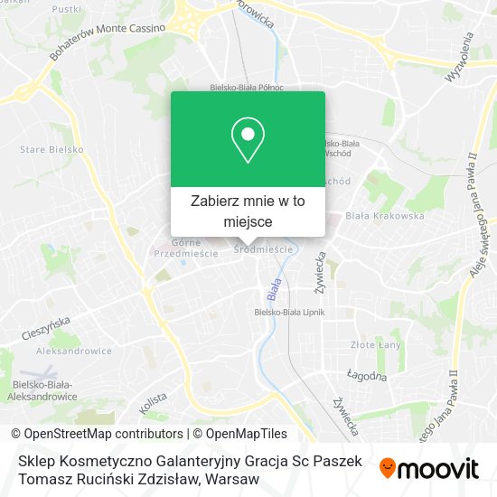 Mapa Sklep Kosmetyczno Galanteryjny Gracja Sc Paszek Tomasz Ruciński Zdzisław