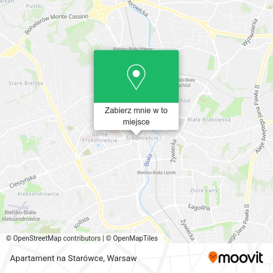 Mapa Apartament na Starówce