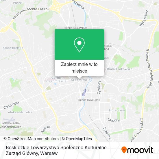 Mapa Beskidzkie Towarzystwo Społeczno Kulturalne Zarząd Glówny