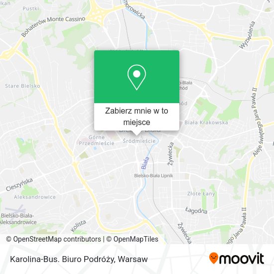 Mapa Karolina-Bus. Biuro Podróży