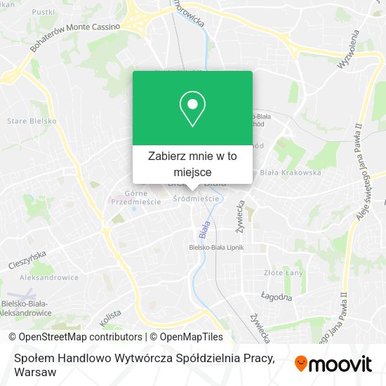 Mapa Społem Handlowo Wytwórcza Spółdzielnia Pracy