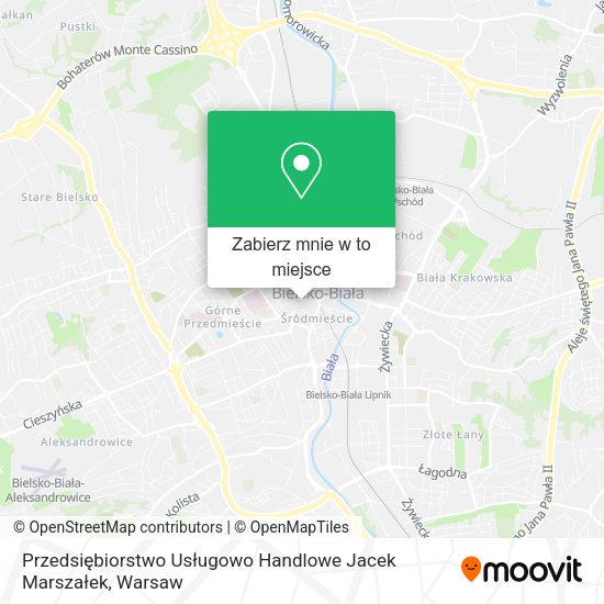 Mapa Przedsiębiorstwo Usługowo Handlowe Jacek Marszałek