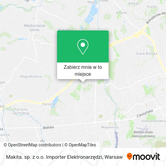 Mapa Makita. sp. z o.o. Importer Elektronarzędzi