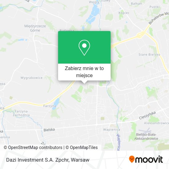 Mapa Dazi Investment S.A. Zpchr