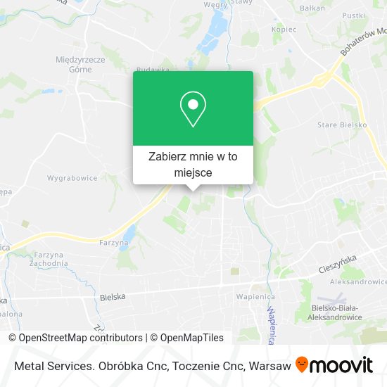 Mapa Metal Services. Obróbka Cnc, Toczenie Cnc