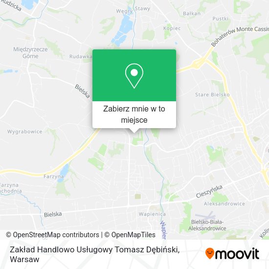 Mapa Zakład Handlowo Usługowy Tomasz Dębiński