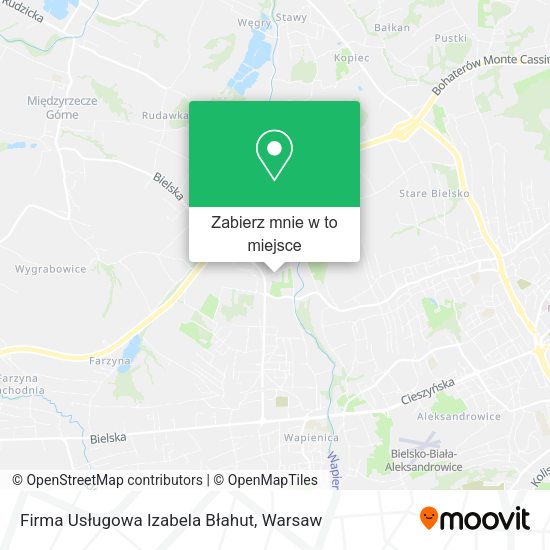 Mapa Firma Usługowa Izabela Błahut