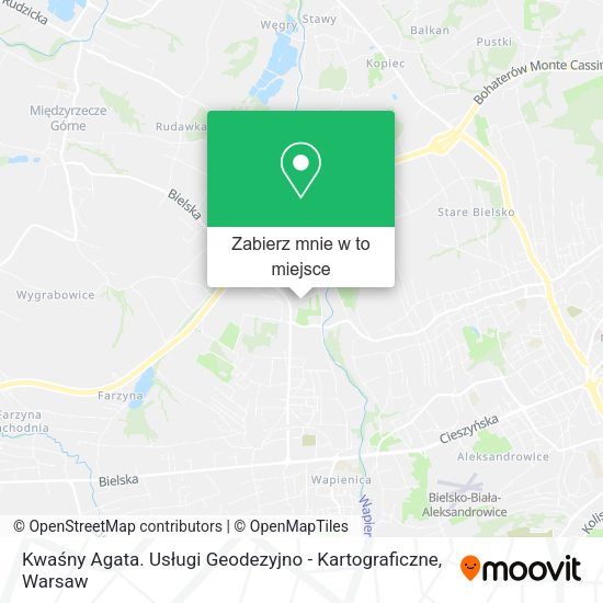 Mapa Kwaśny Agata. Usługi Geodezyjno - Kartograficzne