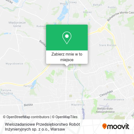 Mapa Wielozadaniowe Przedsiębiorstwo Robót Inżynieryjnych sp. z o.o.