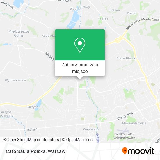 Mapa Cafe Saula Polska