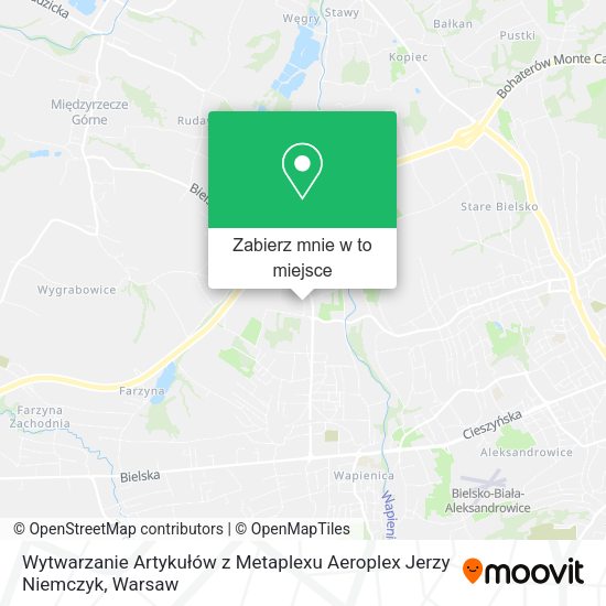 Mapa Wytwarzanie Artykułów z Metaplexu Aeroplex Jerzy Niemczyk