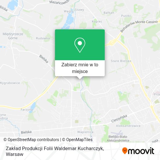 Mapa Zakład Produkcji Folii Waldemar Kucharczyk