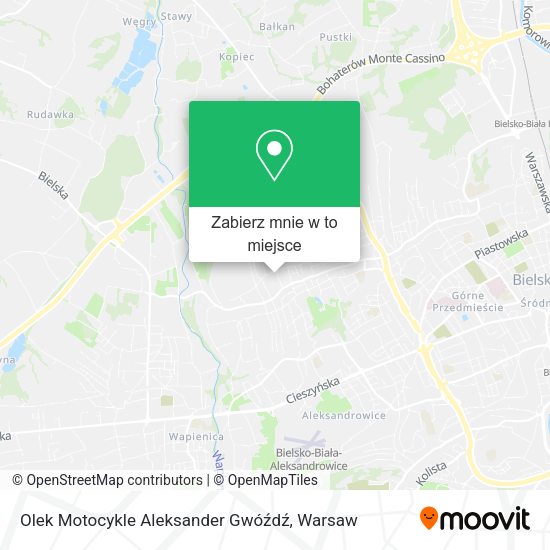 Mapa Olek Motocykle Aleksander Gwóźdź