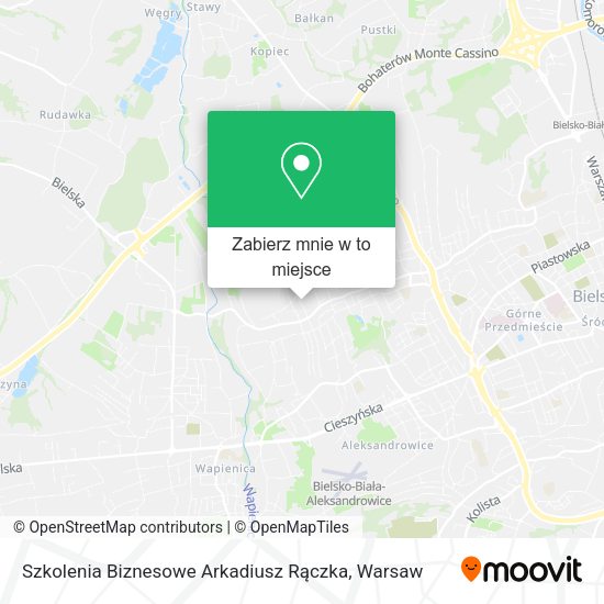 Mapa Szkolenia Biznesowe Arkadiusz Rączka