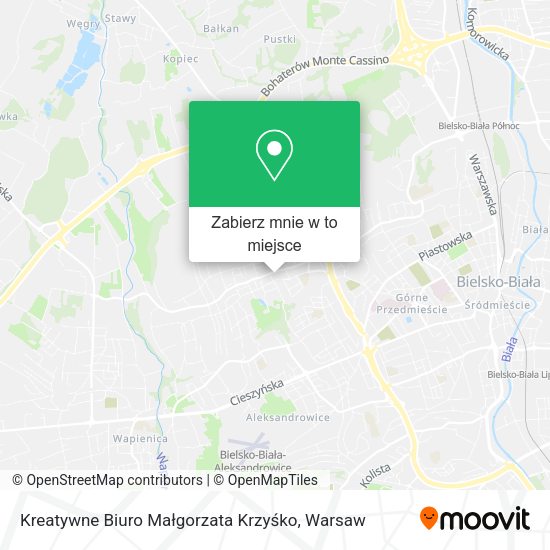 Mapa Kreatywne Biuro Małgorzata Krzyśko