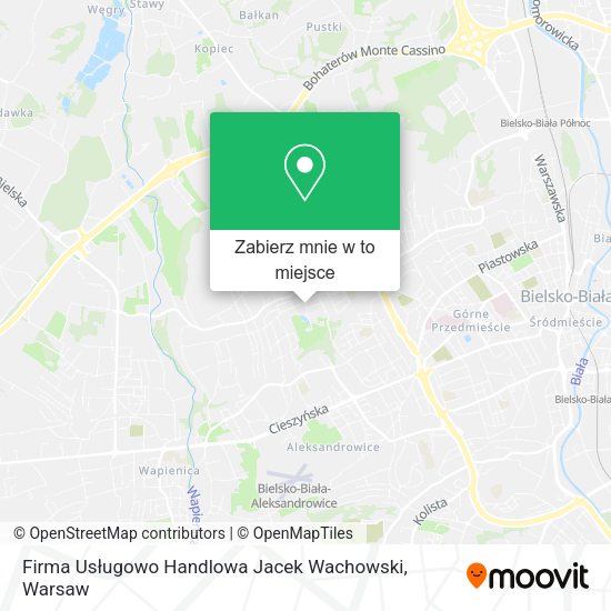 Mapa Firma Usługowo Handlowa Jacek Wachowski