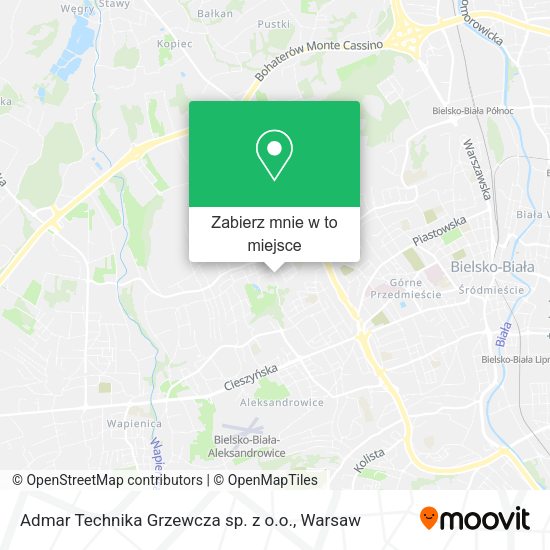 Mapa Admar Technika Grzewcza sp. z o.o.