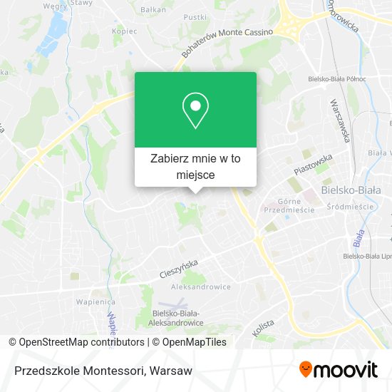 Mapa Przedszkole Montessori