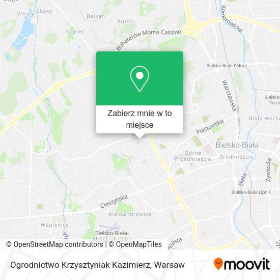 Mapa Ogrodnictwo Krzysztyniak Kazimierz