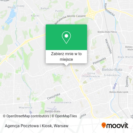 Mapa Agencja Pocztowa i Kiosk