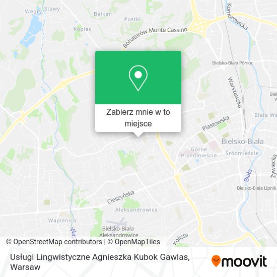 Mapa Usługi Lingwistyczne Agnieszka Kubok Gawlas