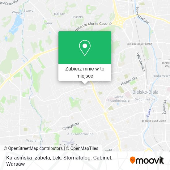 Mapa Karasińska Izabela, Lek. Stomatolog. Gabinet