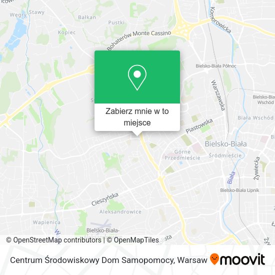 Mapa Centrum Środowiskowy Dom Samopomocy