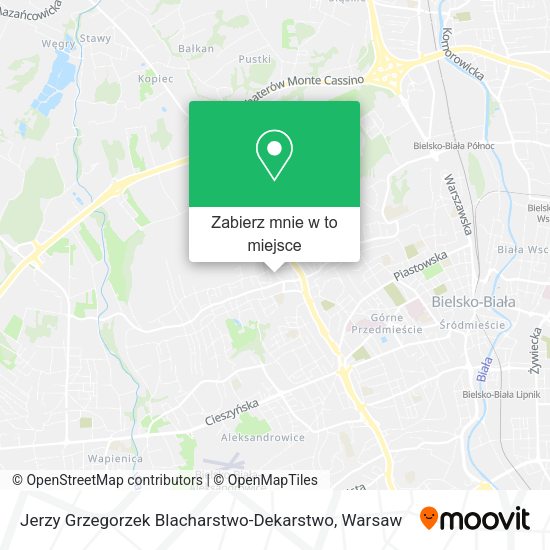 Mapa Jerzy Grzegorzek Blacharstwo-Dekarstwo