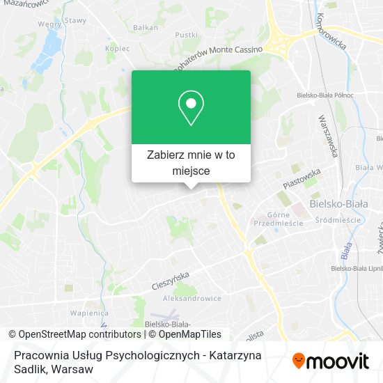 Mapa Pracownia Usług Psychologicznych - Katarzyna Sadlik