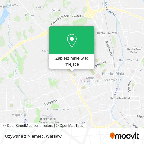 Mapa Używane z Niemiec