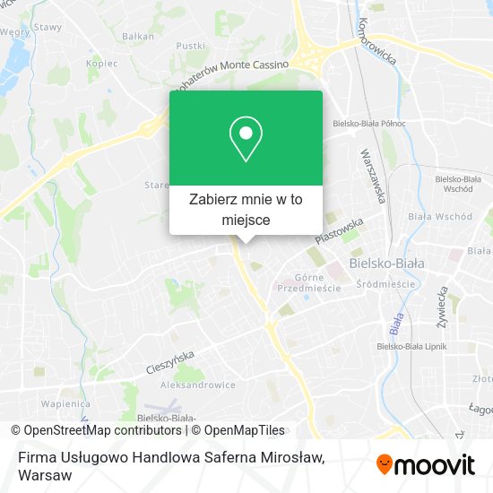 Mapa Firma Usługowo Handlowa Saferna Mirosław