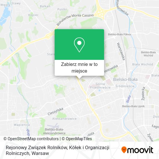 Mapa Rejonowy Związek Rolników, Kółek i Organizacji Rolniczych