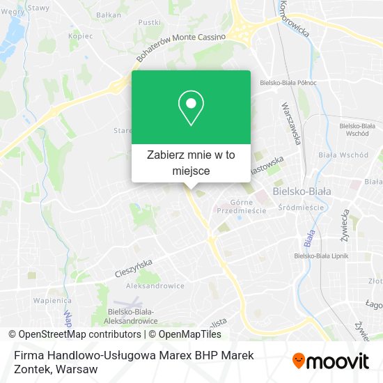 Mapa Firma Handlowo-Usługowa Marex BHP Marek Zontek