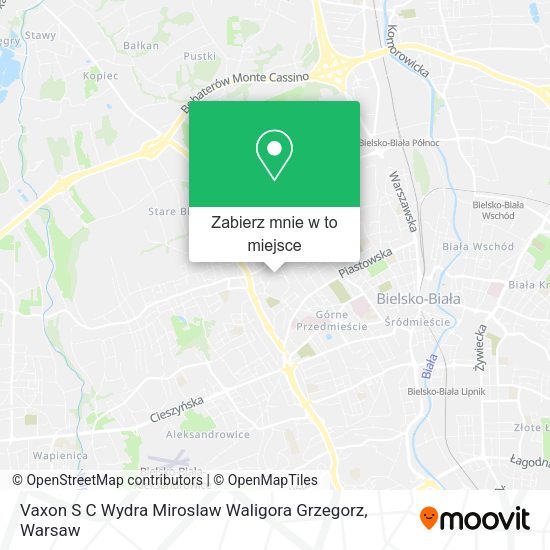 Mapa Vaxon S C Wydra Miroslaw Waligora Grzegorz