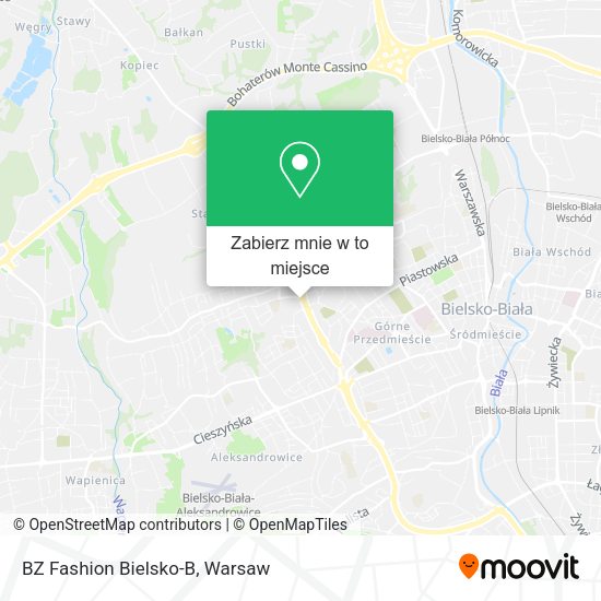 Mapa BZ Fashion Bielsko-B