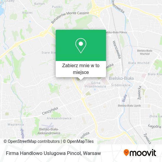 Mapa Firma Handlowo Uslugowa Pincol